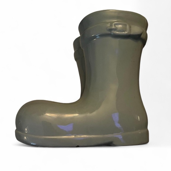 Other - Green Ceramic Boot Planter​